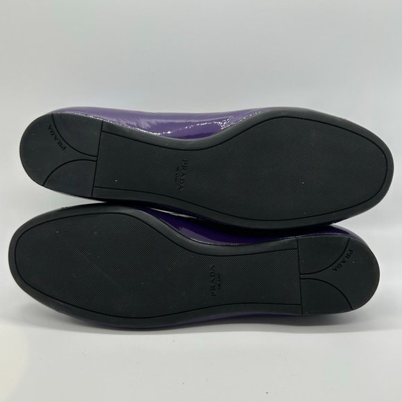 Prada Purple Patent Leather Flats - Picture 13 of 15